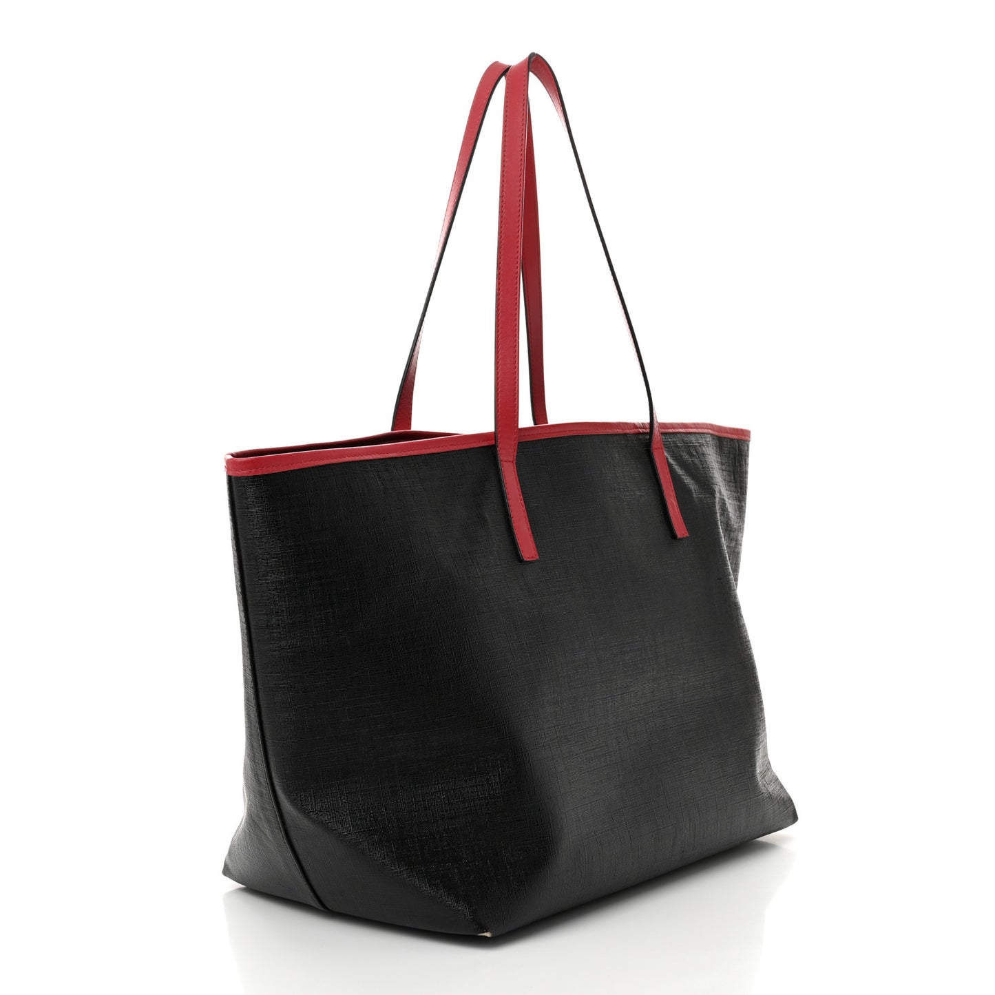 Coated Canvas Vintage 90's Logo Tote Black
