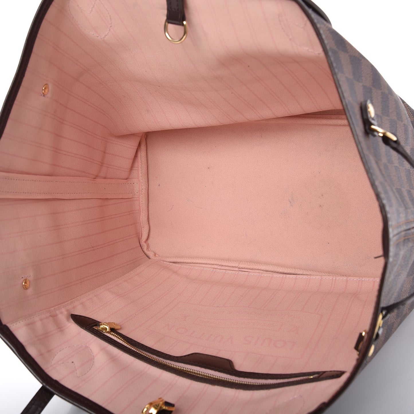 Damier Ebene Neo Neverfull MM Rose Ballerine