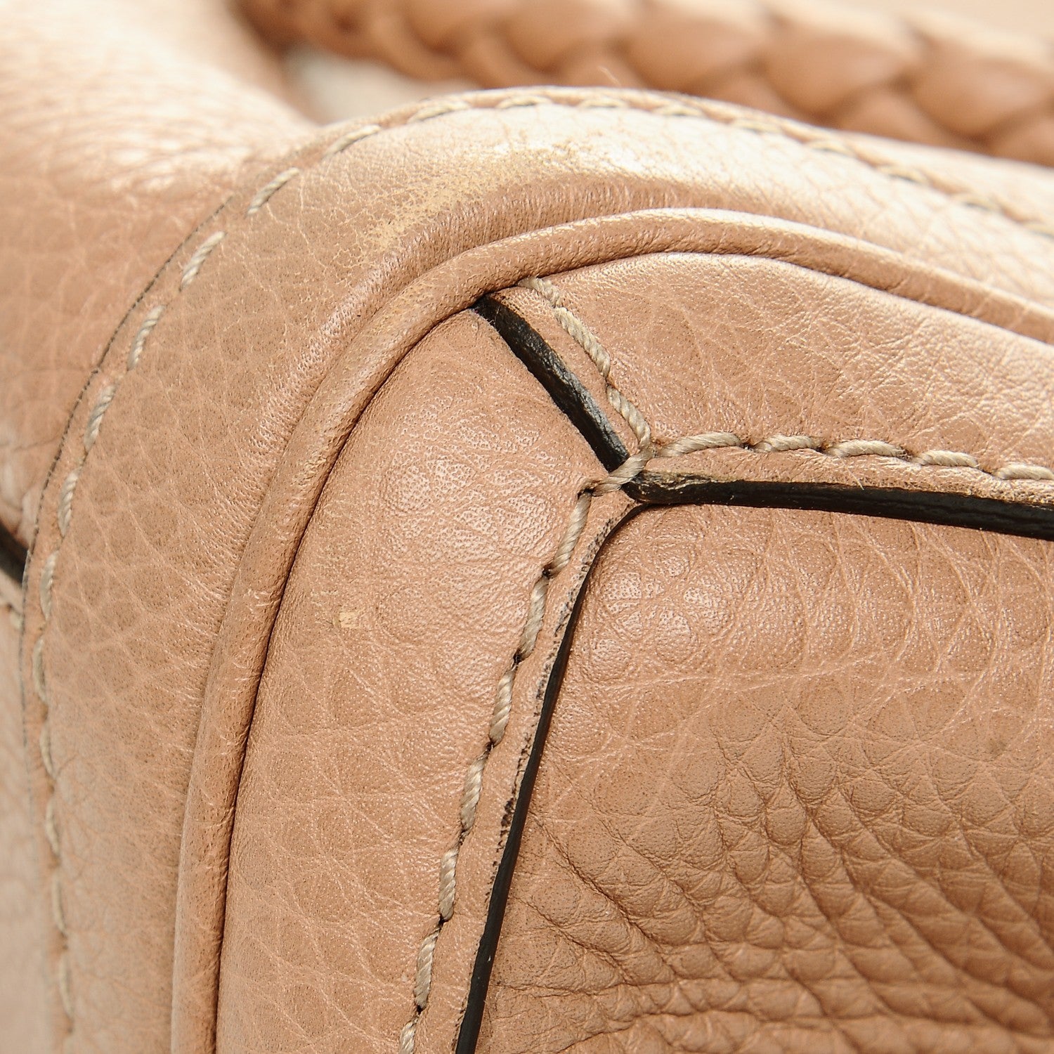 Gucci Pebbled Calfskin Medium Bella Tote Winter Rose 8 of 8