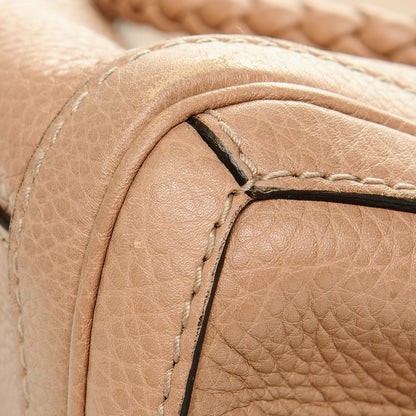 Gucci Pebbled Calfskin Medium Bella Tote Winter Rose 8 of 8