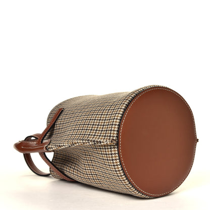 Celine Smooth Calfskin Tweed Nano Bucket Bag Tan 10 of 12