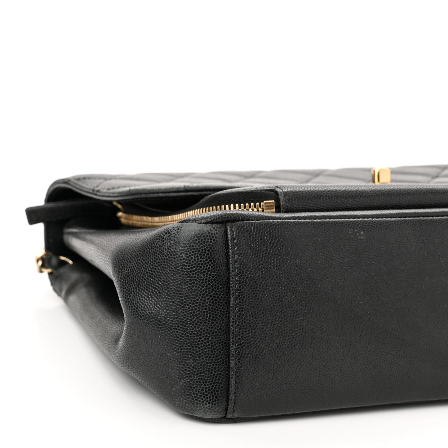 Caviar Quilted Large Business Affinity Flap Black