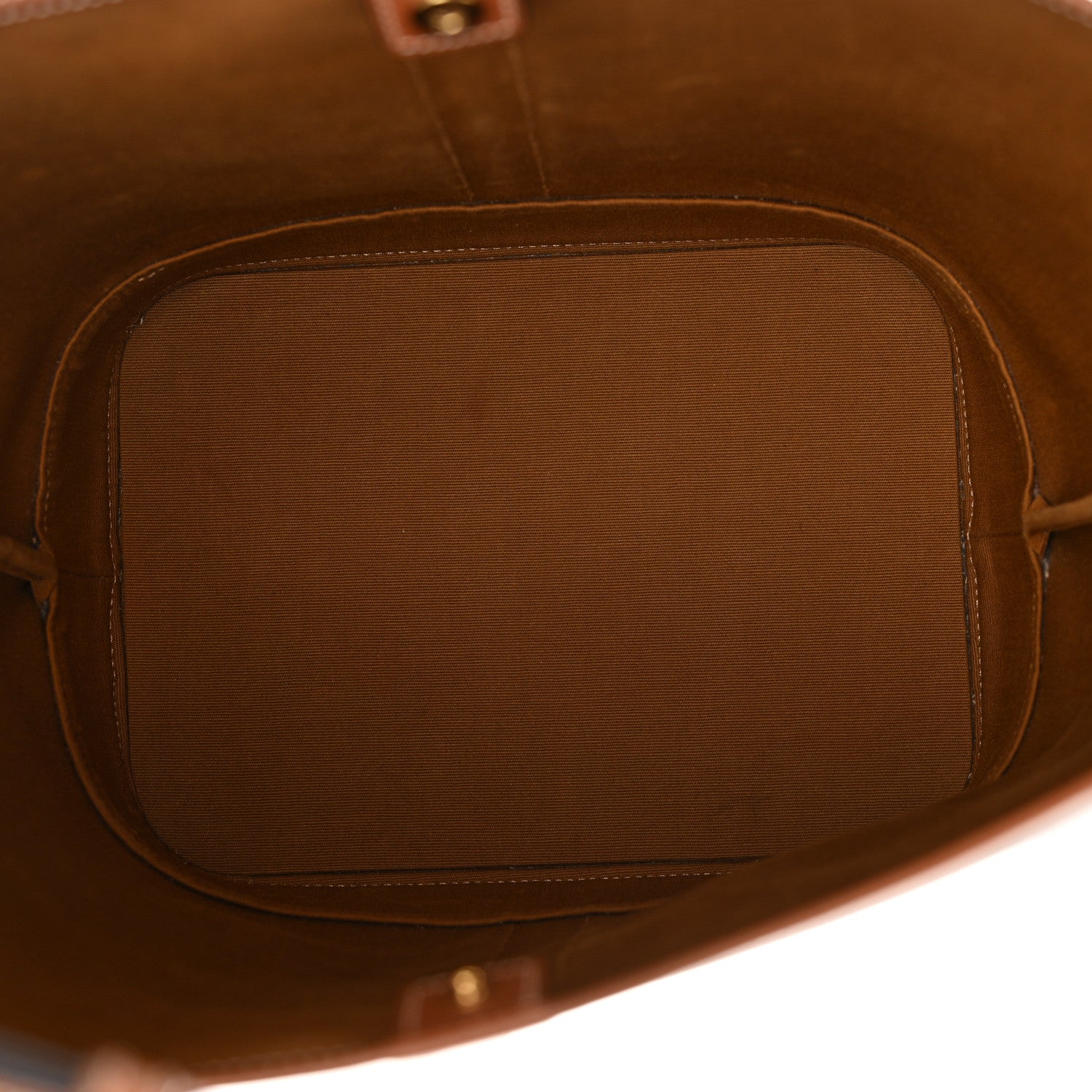 Celine Triomphe Canvas Calfskin Medium Bucket Bag Tan 5 of 13