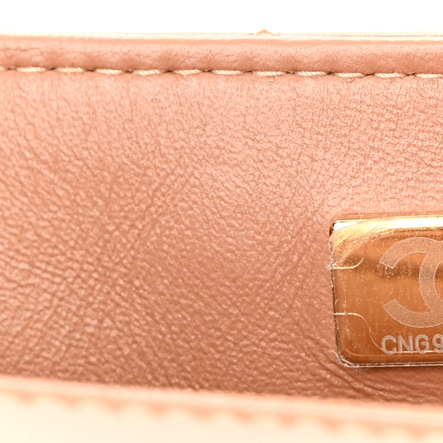 Lambskin Quilted Mini Rectangular Flap Brown