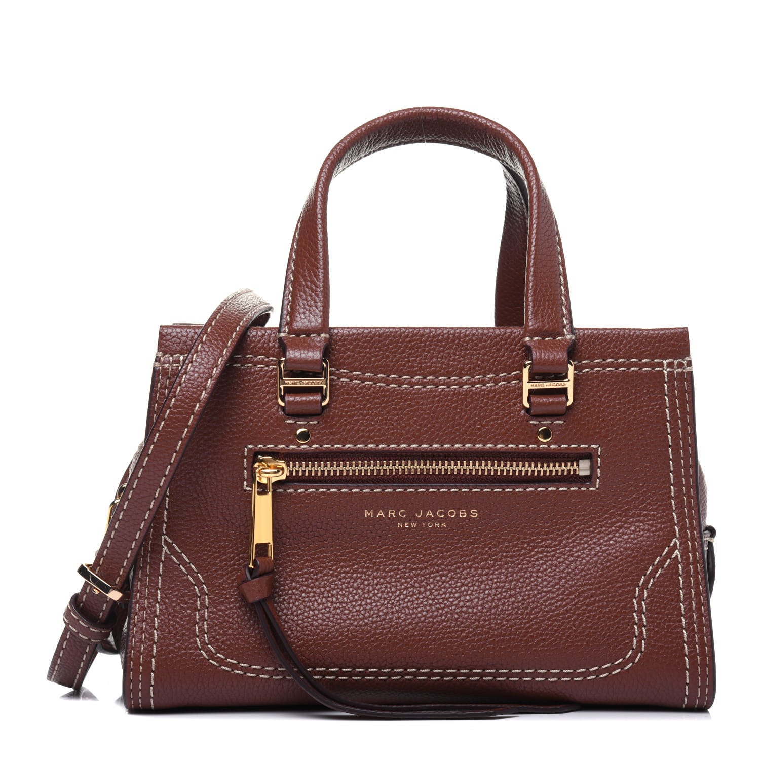 Marc Jacobs Textured Calfskin Mini Cruiser Convertible Satchel Falafel 1 of 11