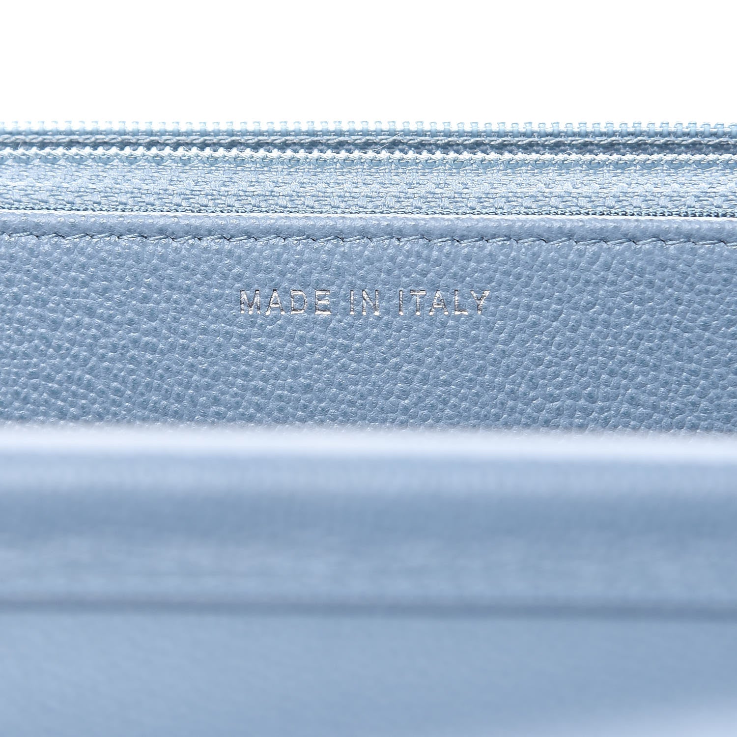 Chanel Grained Calfskin Quilted CC Box Wallet On Chain WOC Blue 7 of 11