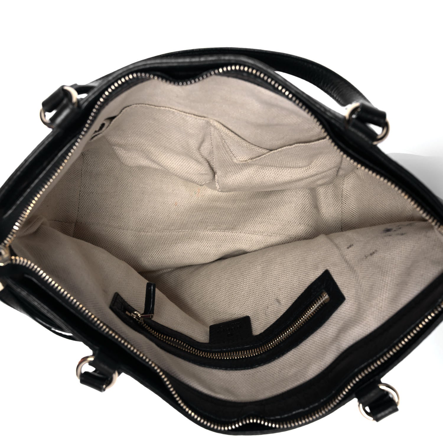Gucci Pebbled Calfskin Small Soho Top Handle Bag Black 5 of 10