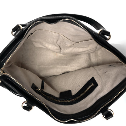 Gucci Pebbled Calfskin Small Soho Top Handle Bag Black 5 of 10