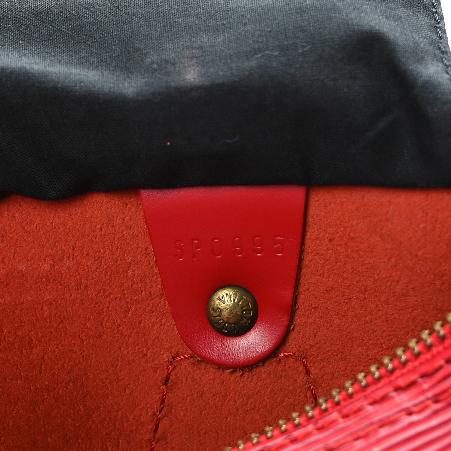 Louis Vuitton Epi Speedy 25 Castillan Red 7 of 11