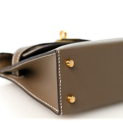 Hermes Epsom Mini Kelly Sellier 20 Etoupe 9 of 10
