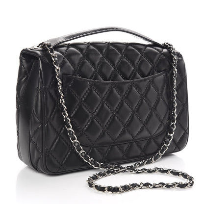 Chanel Lambskin Quilted Jumbo Easy Carry Flap Black 3 of 13