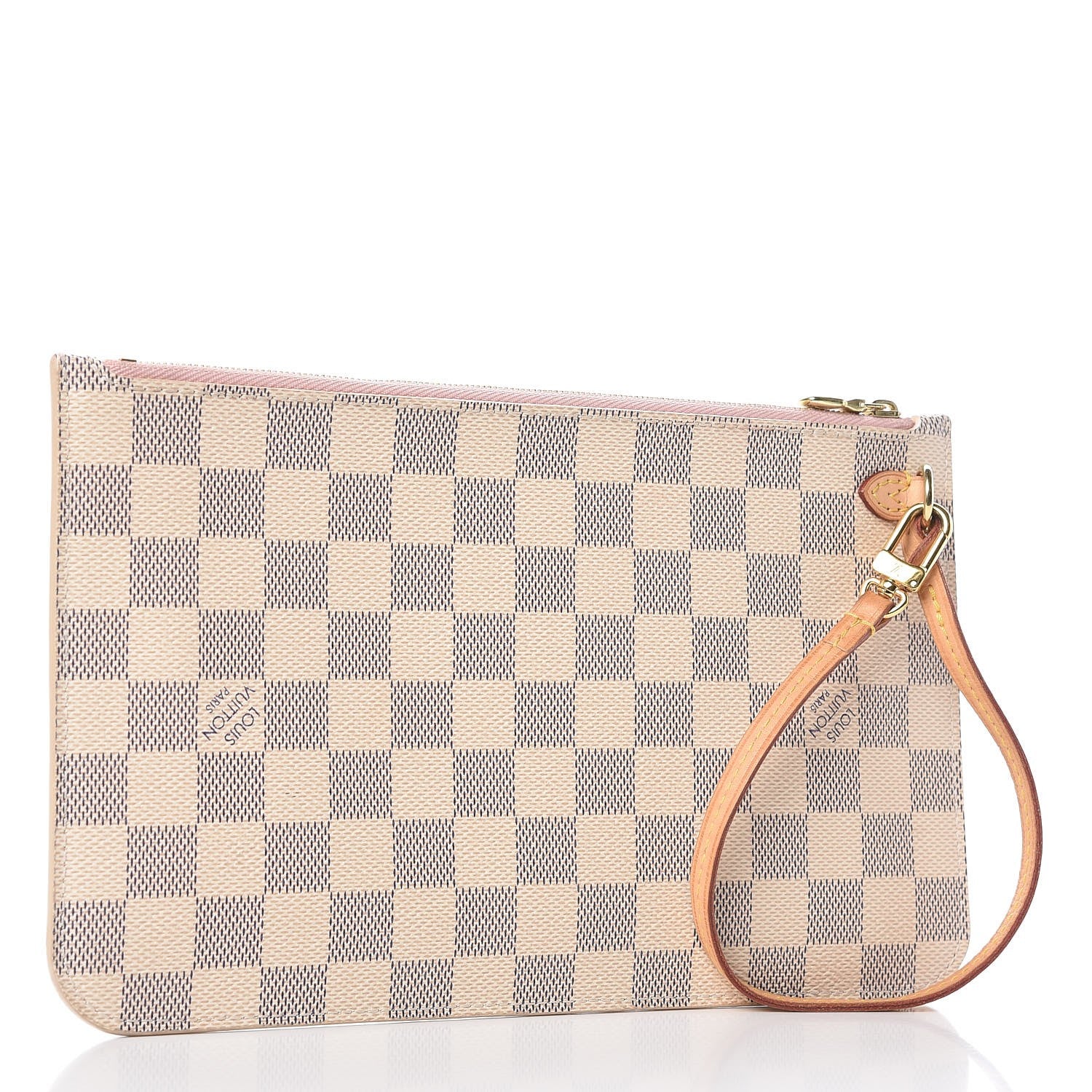 Louis Vuitton Damier Azur Neverfull MM GM Pochette Rose Ballerine 3 of 14