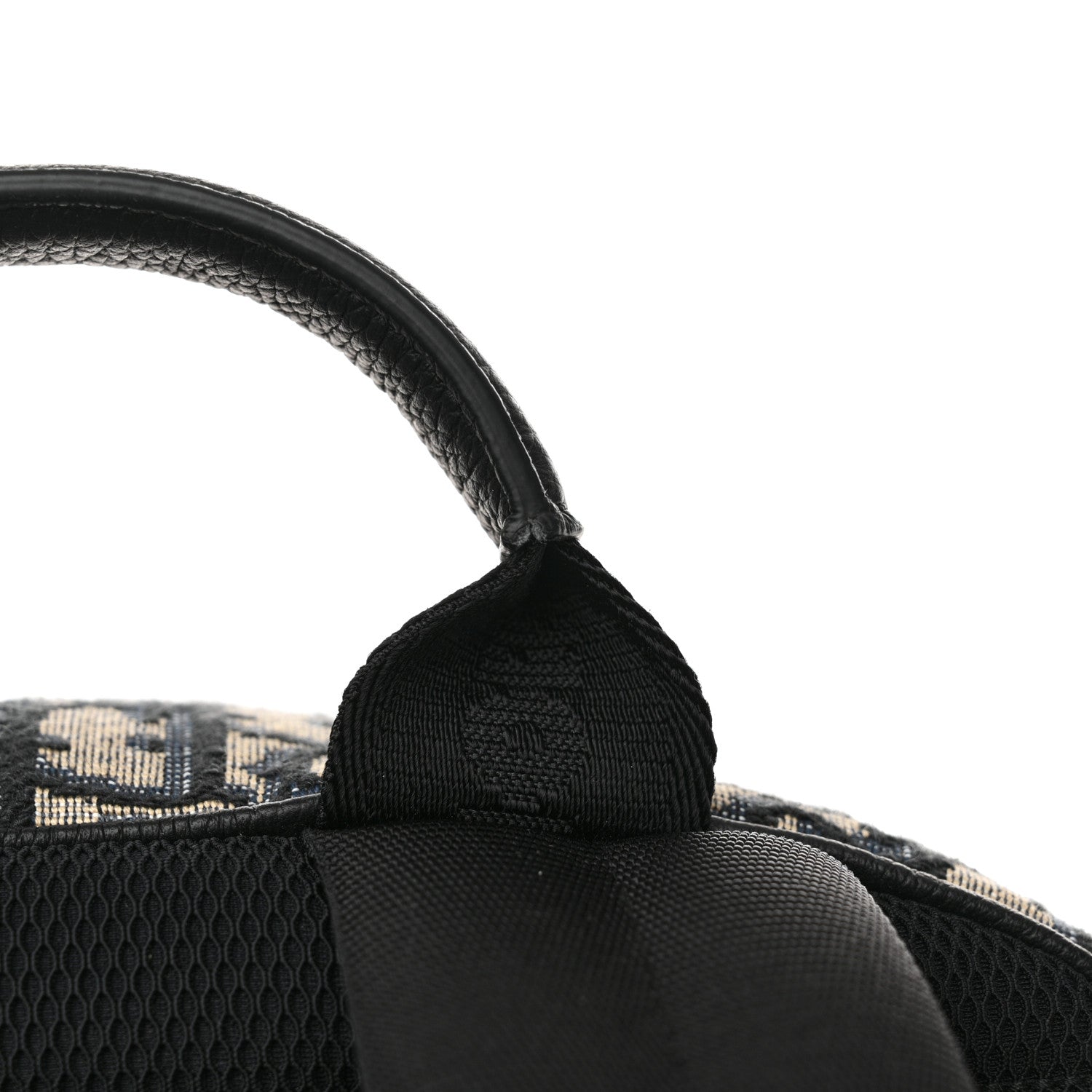 Christian Dior Oblique Calfskin Rider Backpack Beige Black 10 of 10
