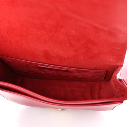 Saint Laurent Calfskin Betty Messenger Red 5 of 9