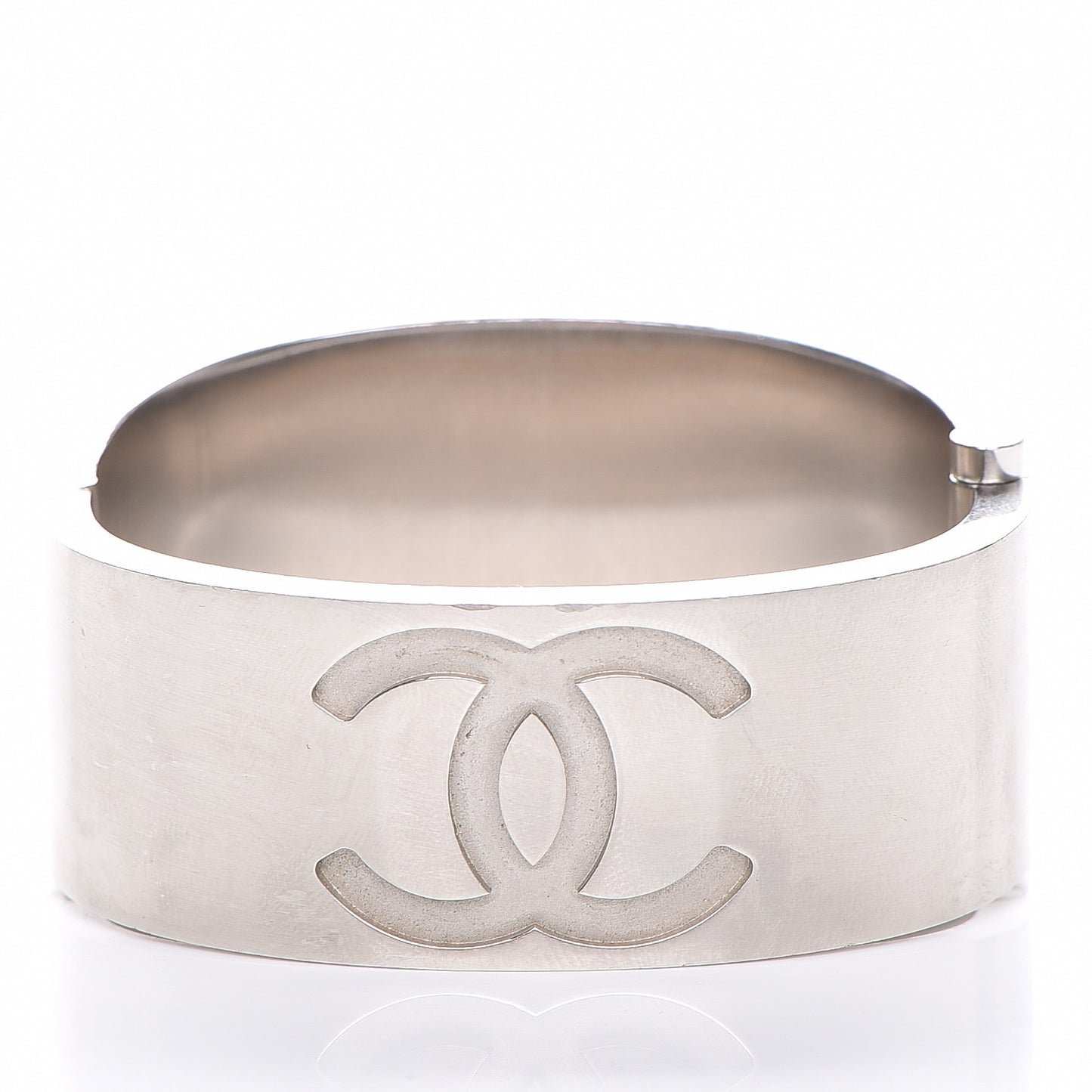 Metal CC Mirror Cuff Silver