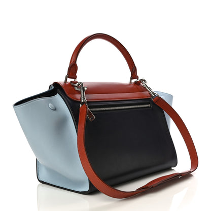 Celine Smooth Calfskin Small Tri-Color Trapeze Pale Blue 3 of 18