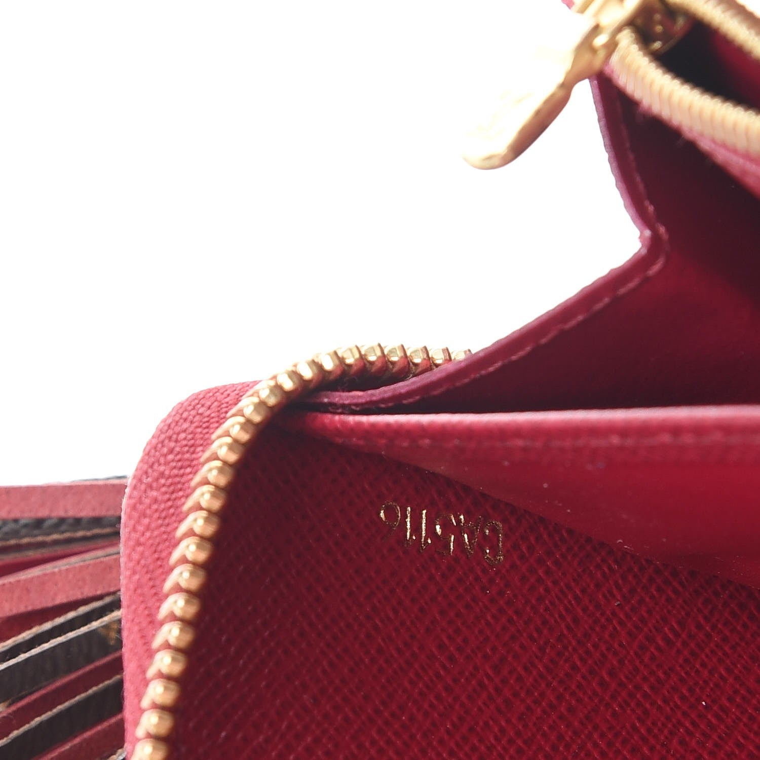 Louis Vuitton Monogram Pompon Zippy Wallet Fuchsia 7 of 9