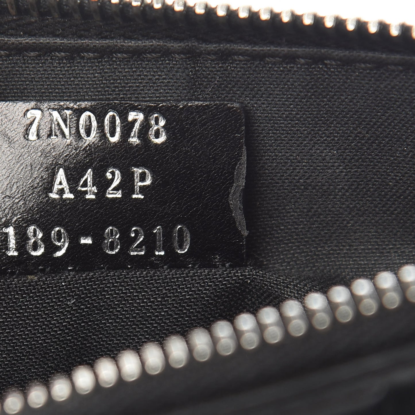 Vitello Grace FF 1974 Embossed Pouch Black