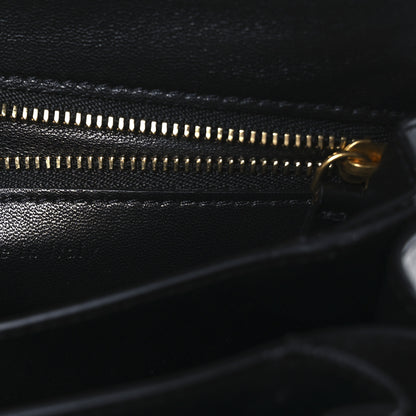 Celine Box Calfskin Small Classic Box Flap Bag Black 7 of 12