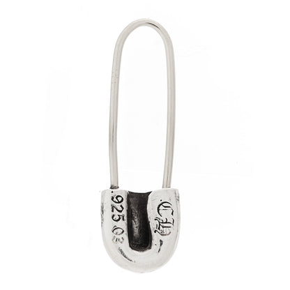 Chrome Hearts Sterling Silver 14K White Gold Safety Pin Single Earring 3 of 3