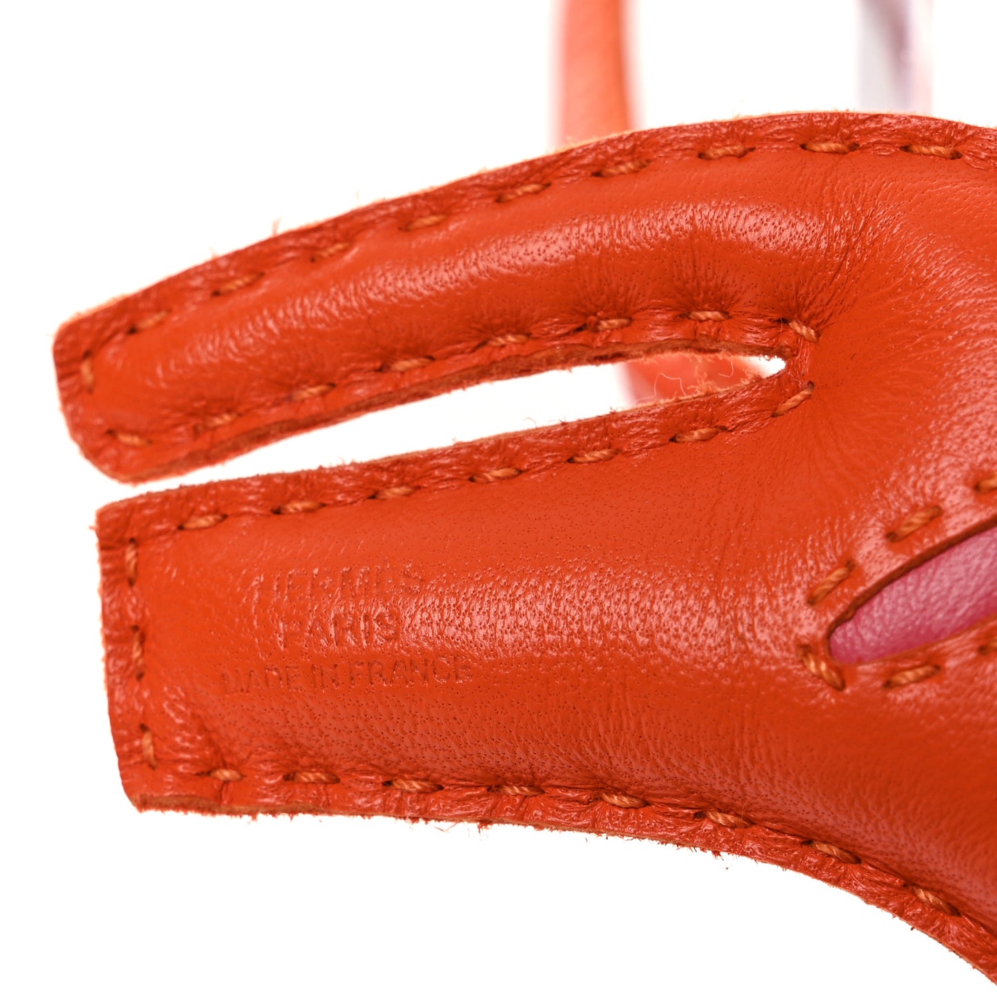 Milo Lambskin Rooroo Bag Charm Feu Rose Azalee