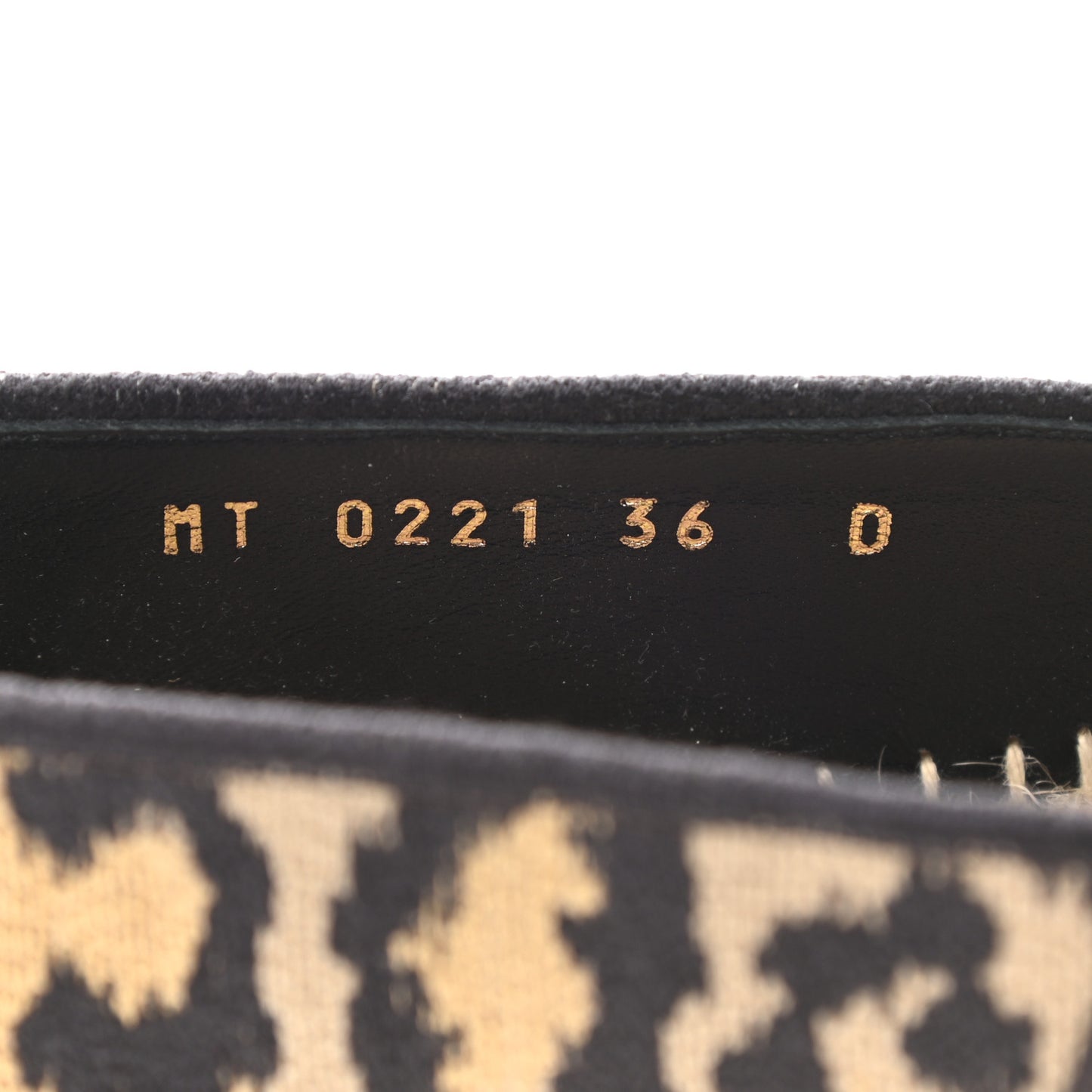 Cotton Embroidered Leopard Print Granville Espadrille 36 Natural