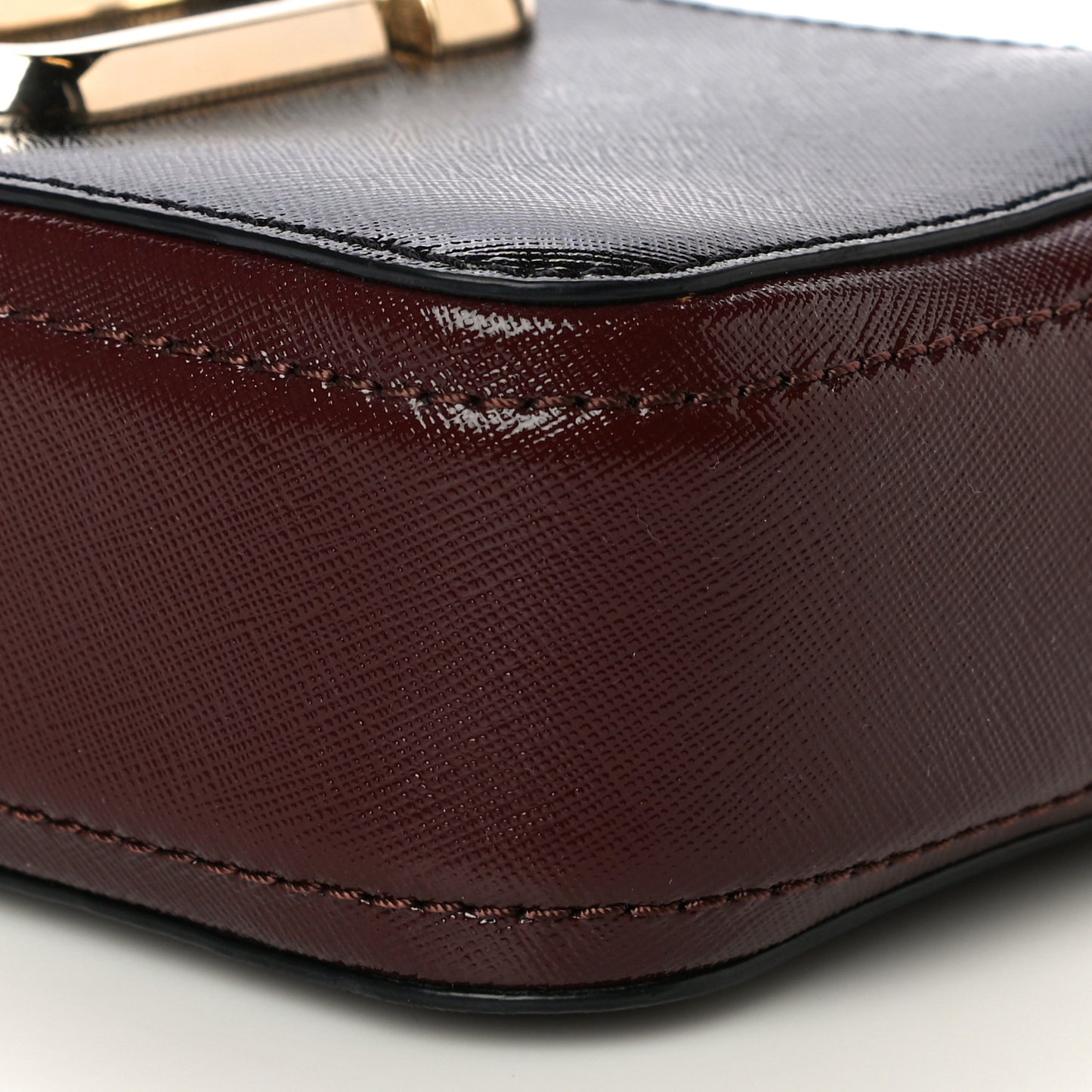 Saffiano Small Snapshot Camera Bag Black Multi