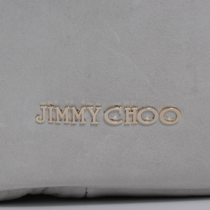 Jimmy Choo Leather L Solar Hobo Pearl Grey 3 of 9