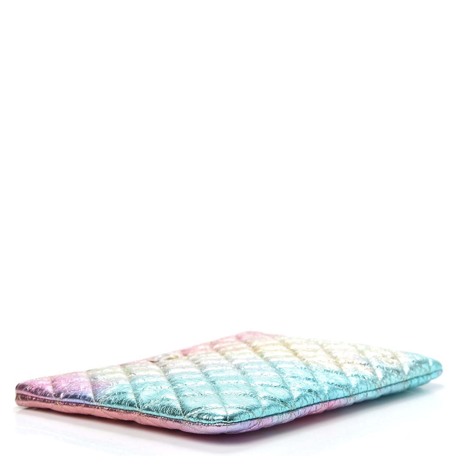 Chanel Metallic Goatskin Quilted Medium 2.55 Reissue Cosmetic Case Multicolor 4 of 7