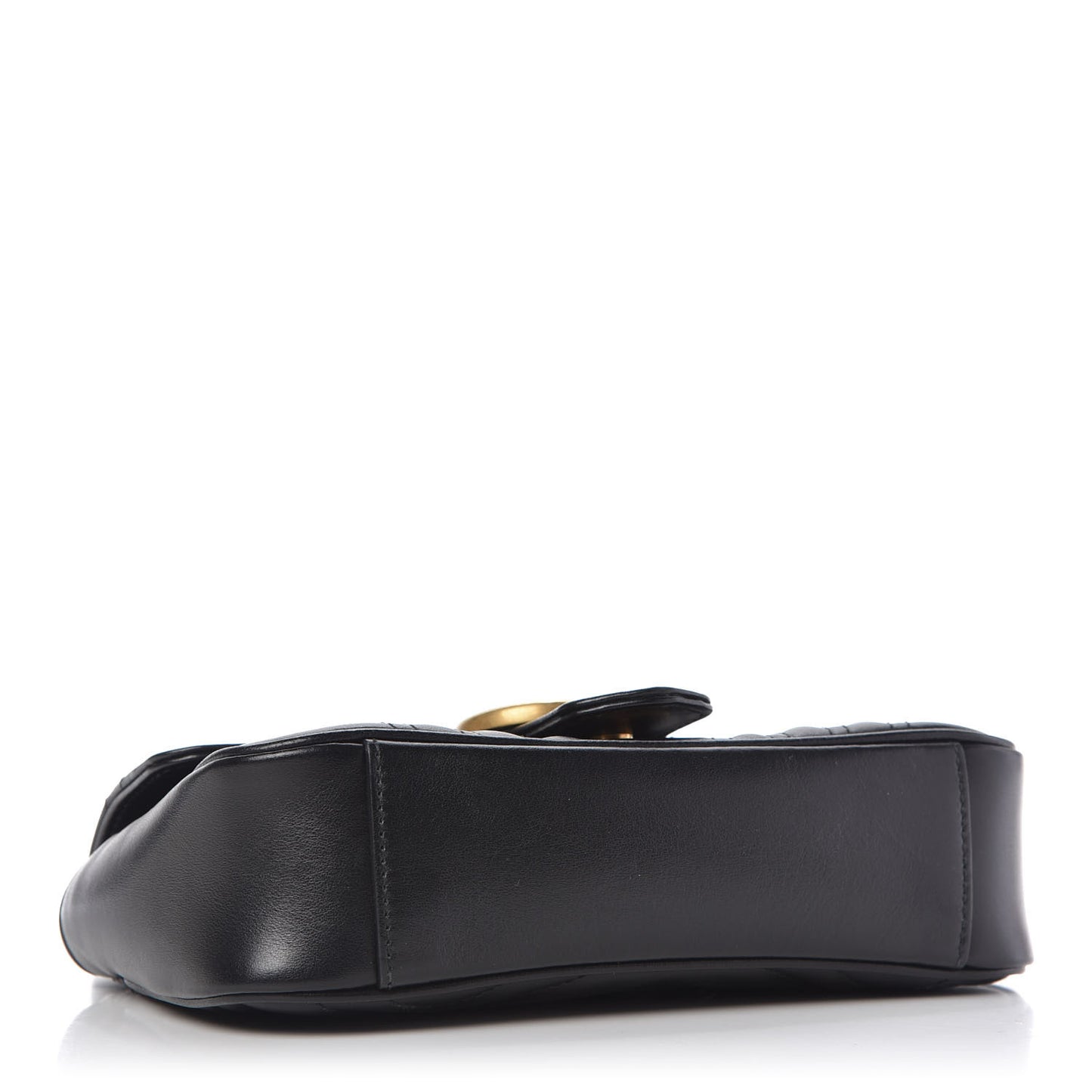 Calfskin Matelasse Mini GG Marmont Shoulder Bag Black