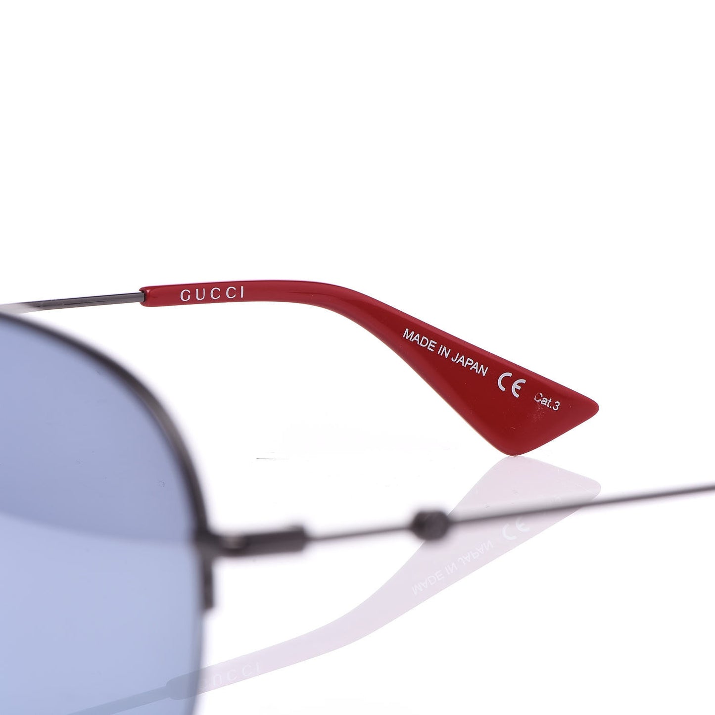 Aviator Sunglasses GG0107/S Green Red