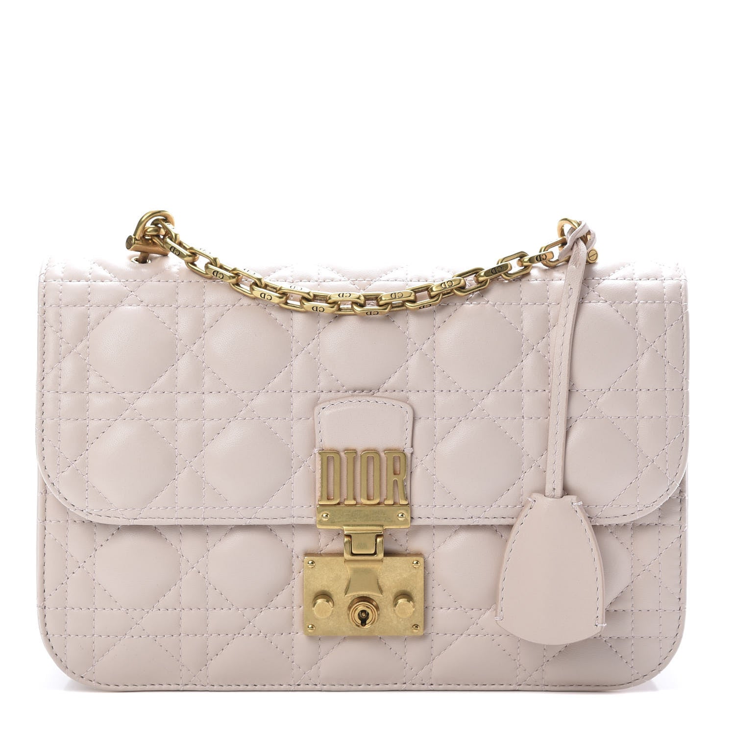 Christian Dior Lambskin Cannage Large Dioraddict Flap Rose Poudre 1 of 12