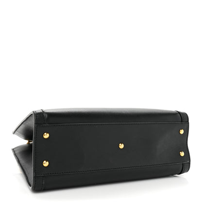 Gucci Calfskin Small Diana Tote Bag Black Yellow Fluo 4 of 19