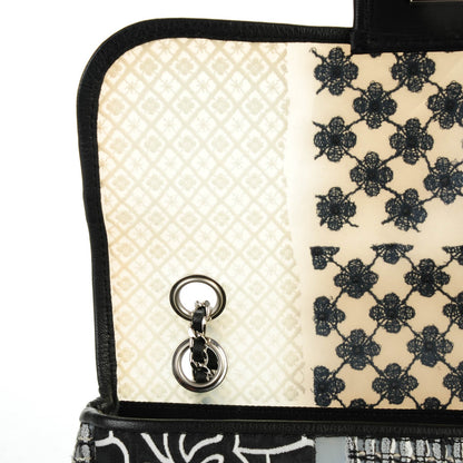 Chanel Tweed Patchwork Medium Single Flap Black 6 of 9