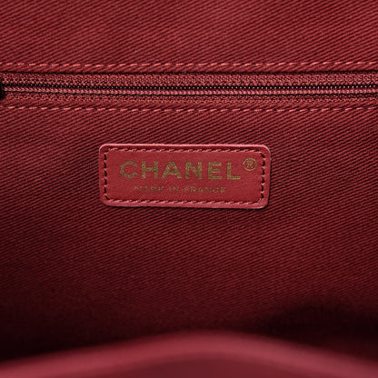 Chanel Caviar Quilted Business Affinity Backpack Burgundy 6 of 10