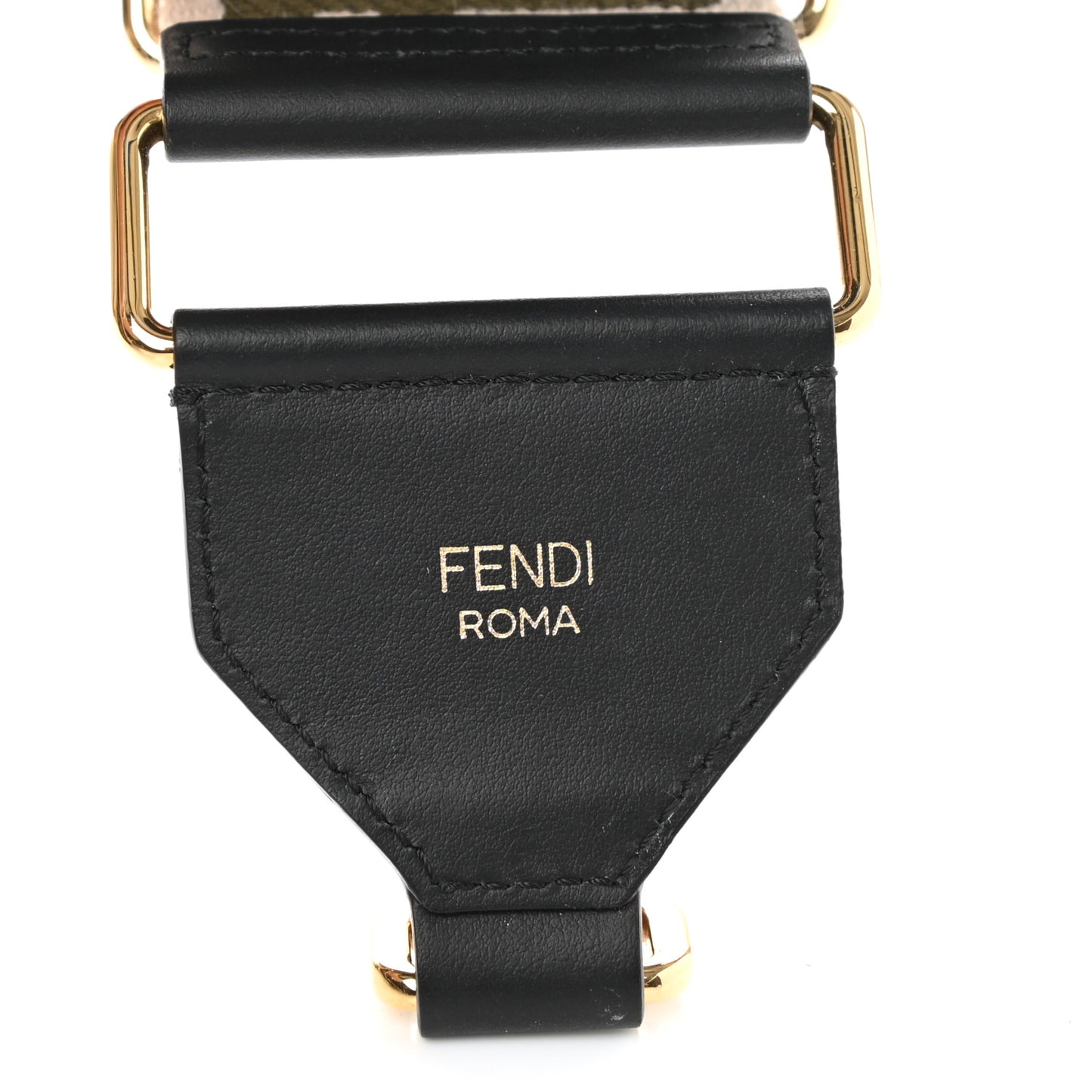Ribbon Vitello Century FF 1974 Adjustable Strap You Nuvola Verde Black