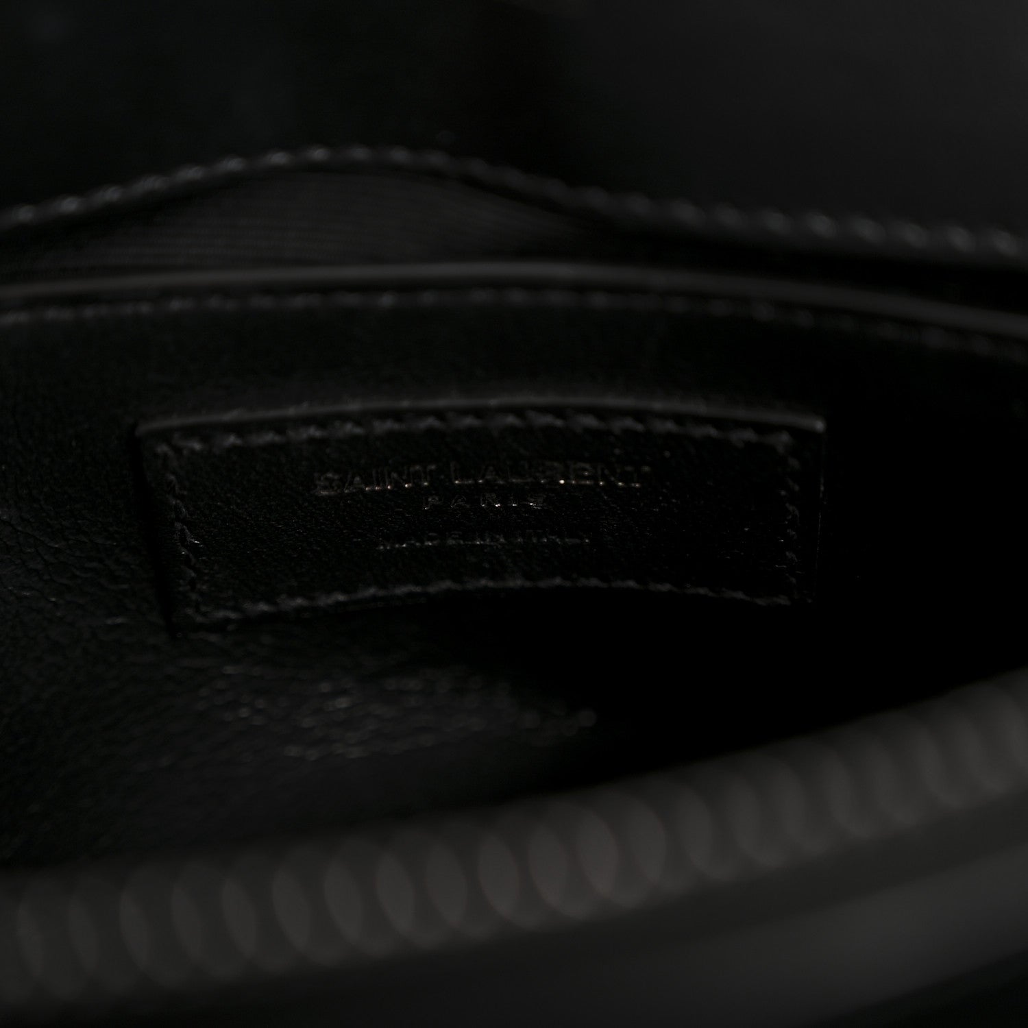 Saint Laurent Calfskin Y Quilted Monogram Monochrome Small Loulou Chain Satchel Black 6 of 12