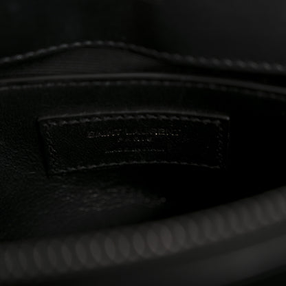 Saint Laurent Calfskin Y Quilted Monogram Monochrome Small Loulou Chain Satchel Black 6 of 12