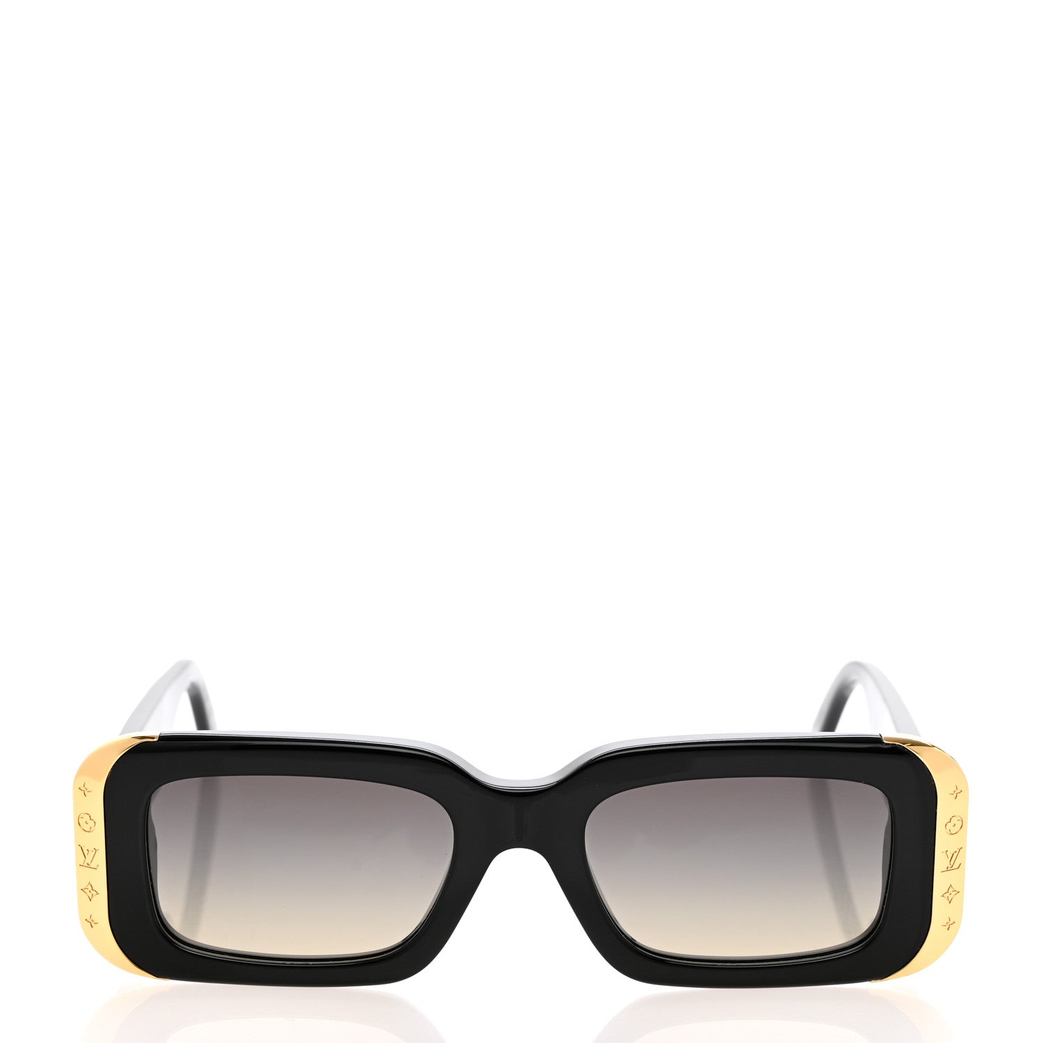 Louis Vuitton Acetate LV Moon Rectangle Sunglasses Z1653W Black 2 of 9