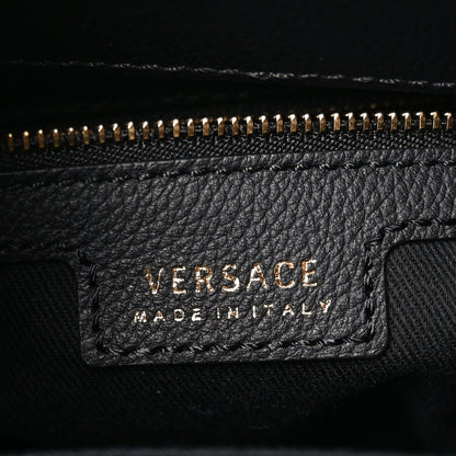 Versace Calfskin La Medusa Medium Hobo Crossbody Black 6 of 9