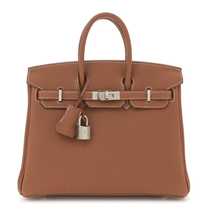 Hermes Togo Birkin 25 Gold 1 of 11