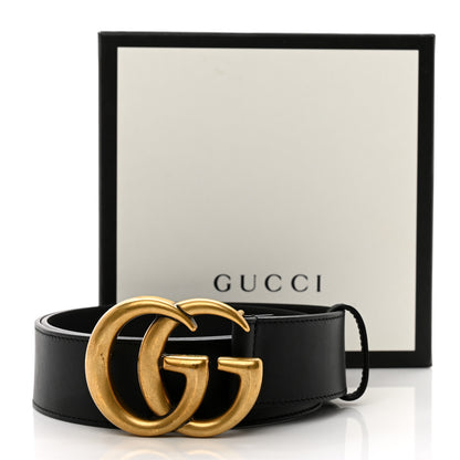 Gucci Calfskin Double G 40mm Belt 80 32 Black 5 of 5