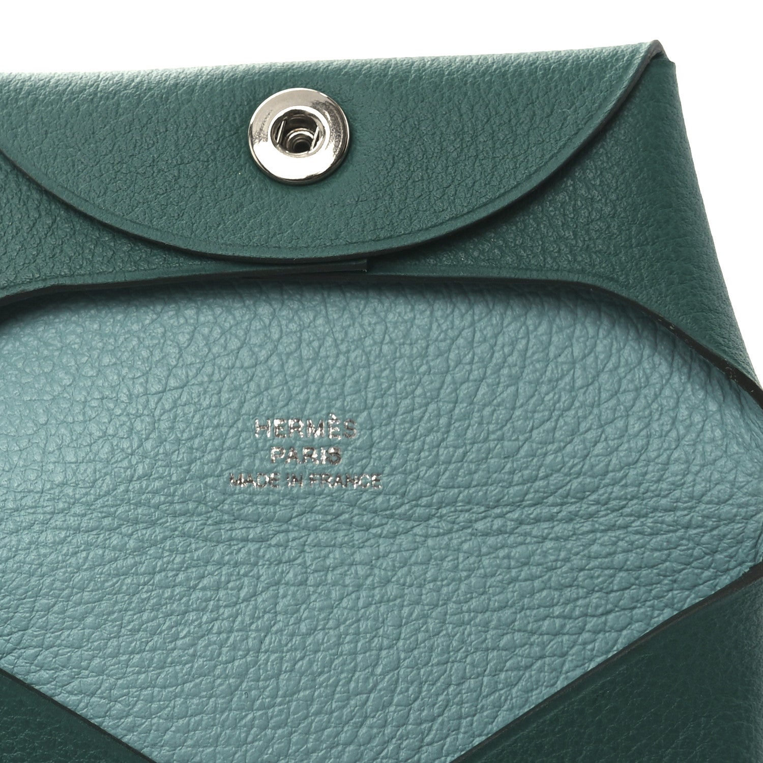 Hermes Evercolor Verso Bastia Coin Purse Malachite Bleu Atoll 6 of 7