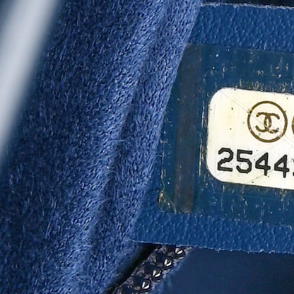 Chanel Caviar Small Studded Deauville Tote Navy 7 of 10