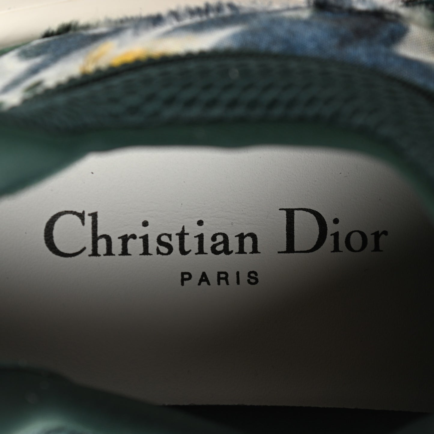 Technical Fabric Camouflage Tie and Dior Womens D-Wander Sneakers 37.5 Cypress Green