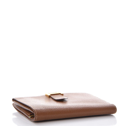 Hermes Chevre Mysore Bearn Compact Wallet Gold 4 of 11