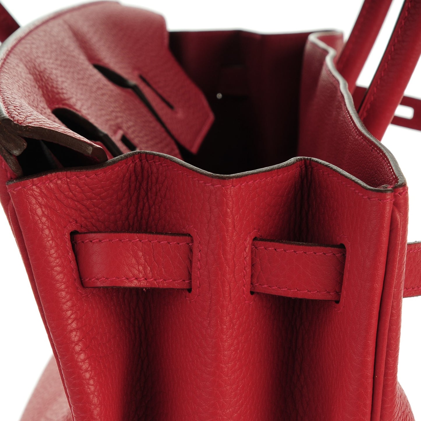 Taurillon Clemence Birkin 40 Rouge Casaque