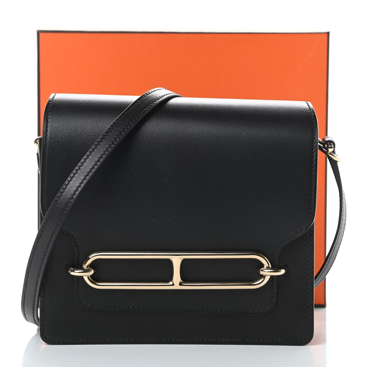 Hermes Evergrain Mini Sac Roulis Black 11 of 11