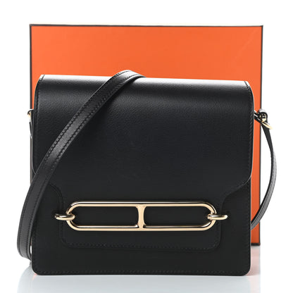 Hermes Evergrain Mini Sac Roulis Black 11 of 11