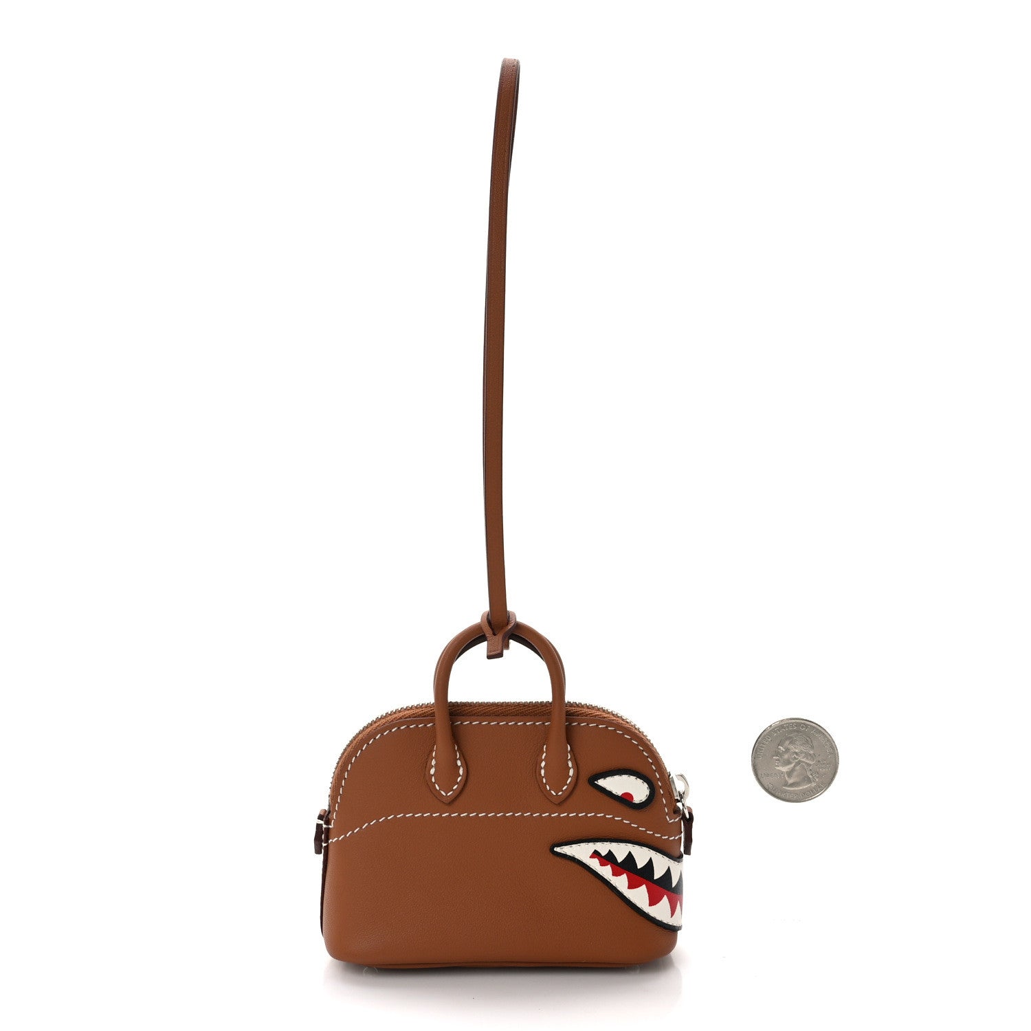 Hermes Swift Shark Bolide Bag Charm Gold 2 of 5
